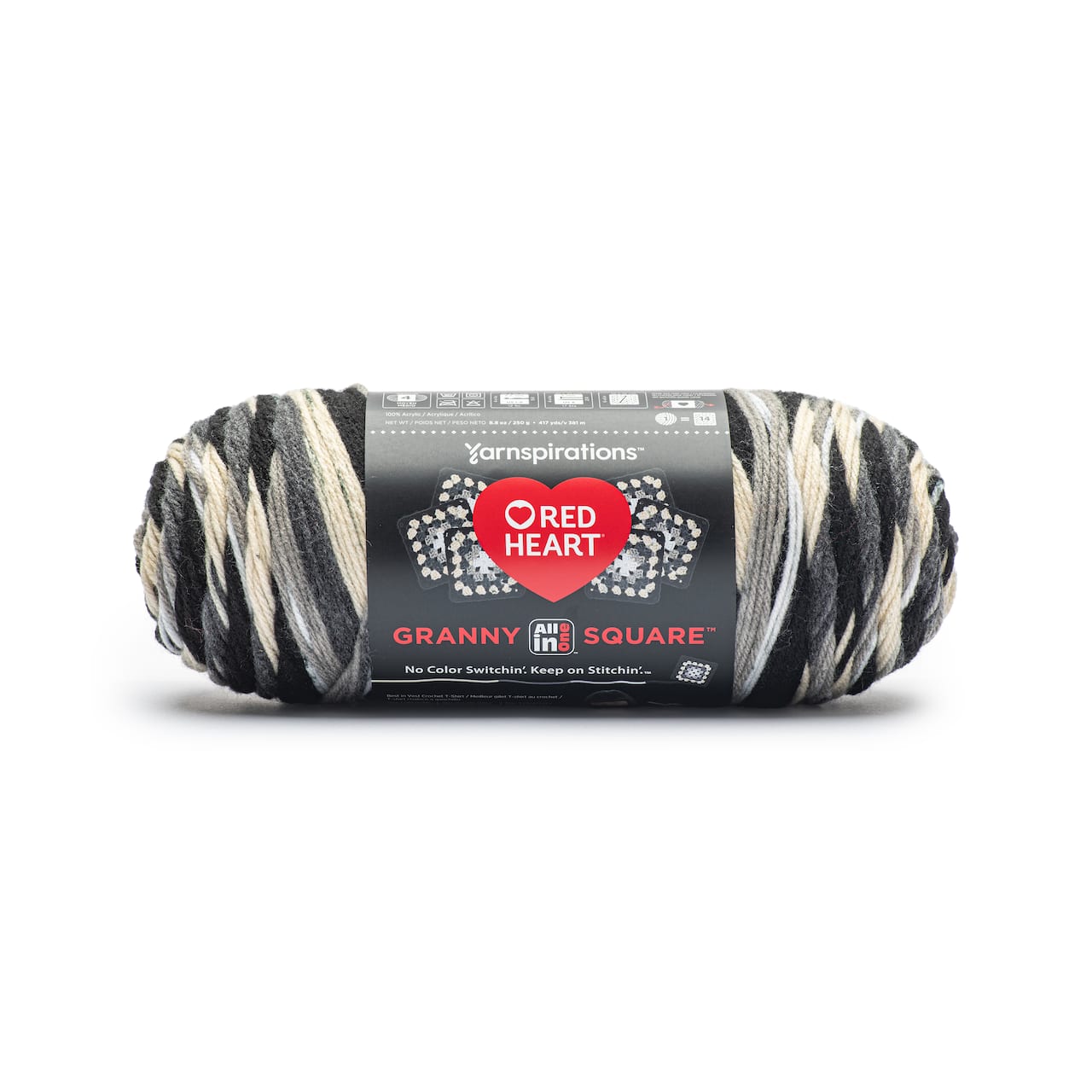 6 Pack: Red Heart® All in One™ Granny Square™ Yarn